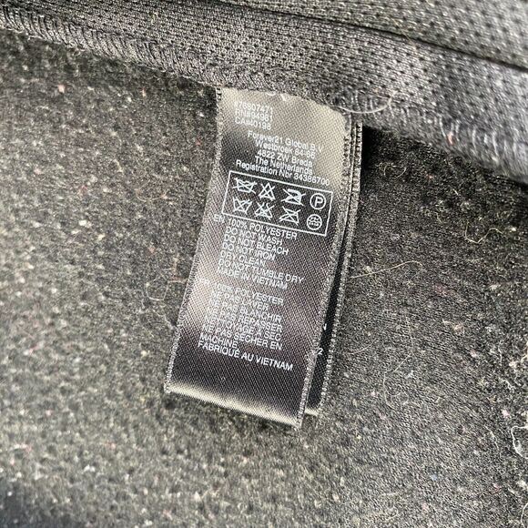 21 MEN Full Zip Sweatshirt BLACK JACKET! Tech Street Wear Sleek Jogger Sz M - Picture 14 of 16